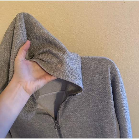 Lululemon All Yours Zip Hood Jacket Bubble Dot Heathered Core Light GreyWhite 4 - Picture 11 of 12